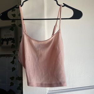 Never worn light pink crop top